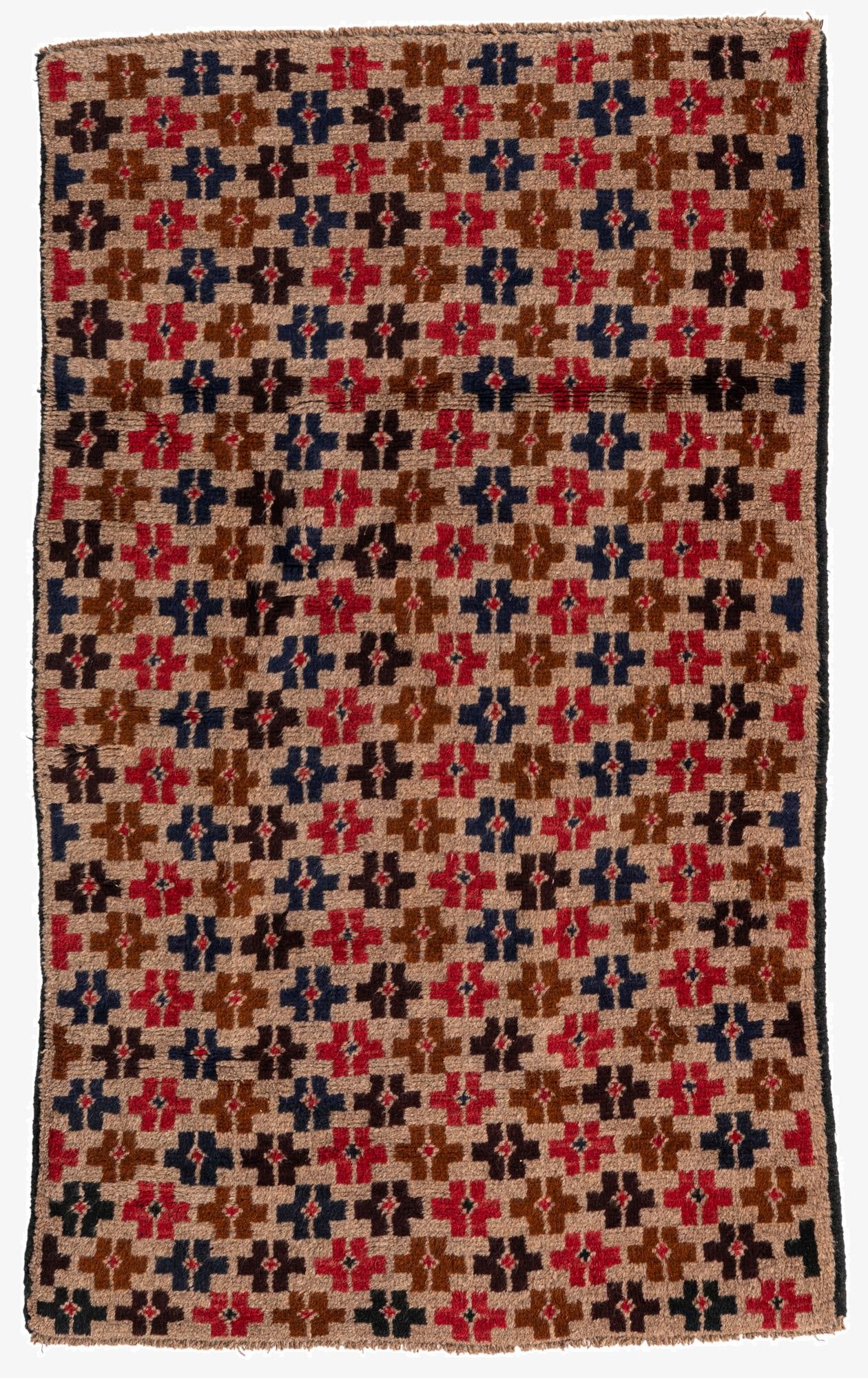  2' 9 x 4' 8  Hand Knotted Balouch Persian Wool Rug