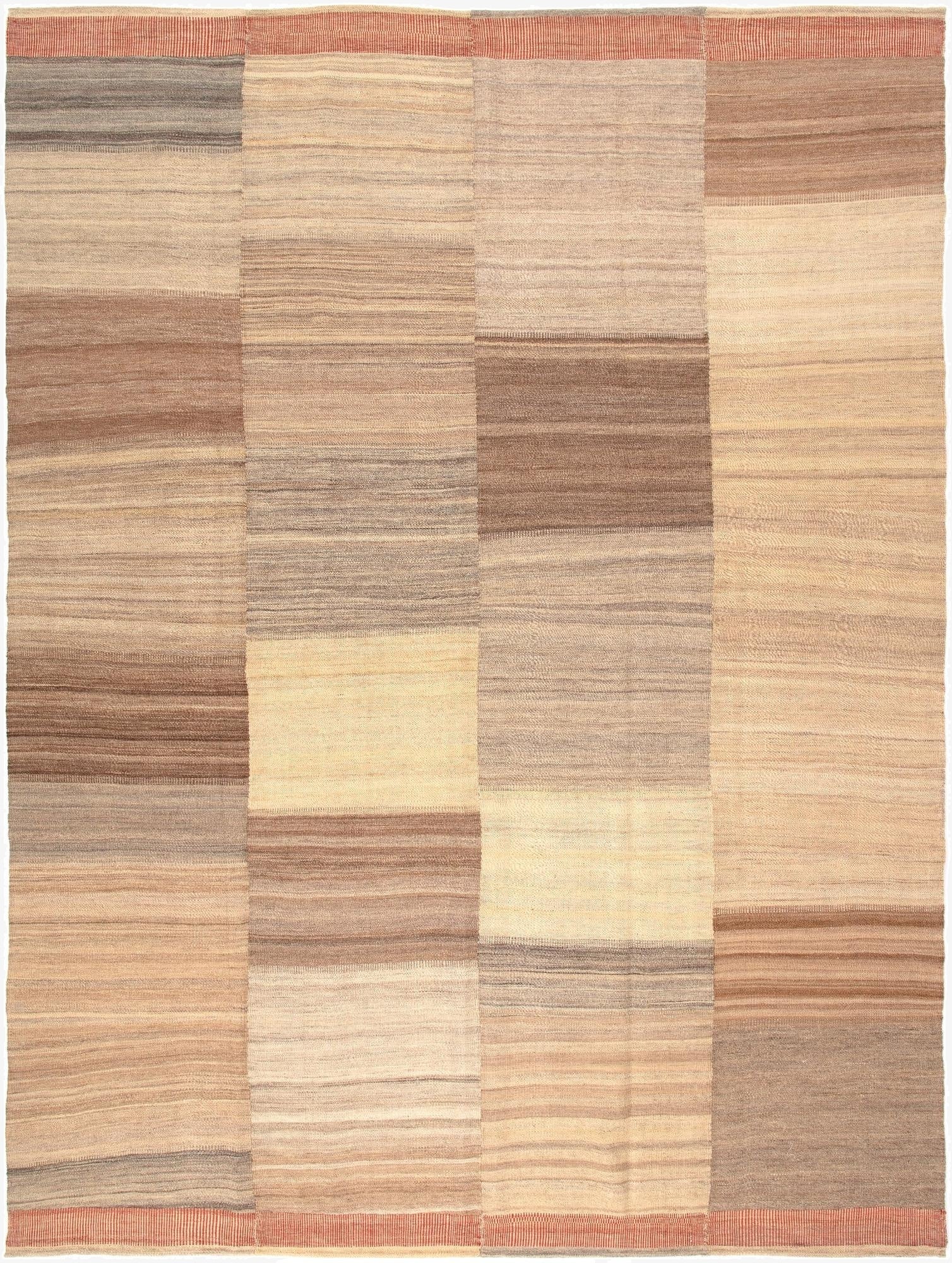  6' 11 x 9' 1  Hand Knotted Baneh Kilim Persian Rug