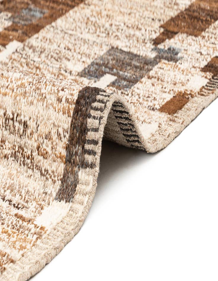 Detail image of  9' x 12' 4  Hand Knotted Beni Marok Rug