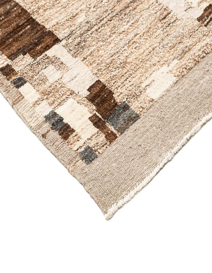 Detail image of  9' x 12' 4  Hand Knotted Beni Marok Rug