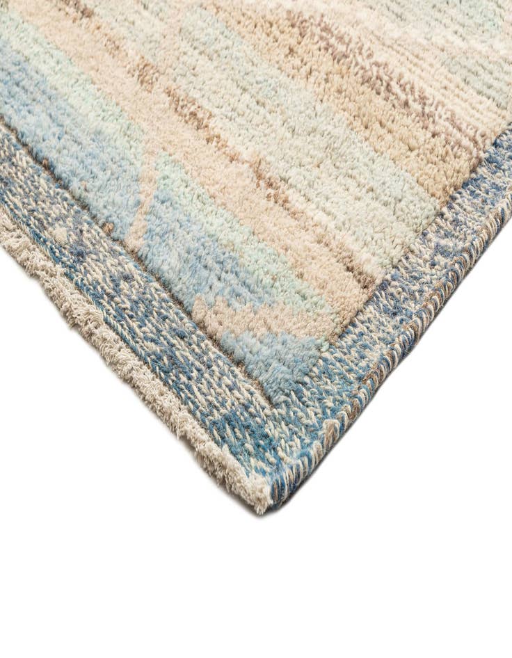 Detail image of  9' 6 x 11' 9  Hand Knotted Beni Marok Rug