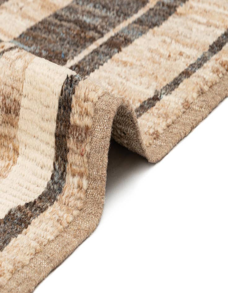 Detail image of  9' 9 x 14' 2  Hand Knotted Beni Marok Rug