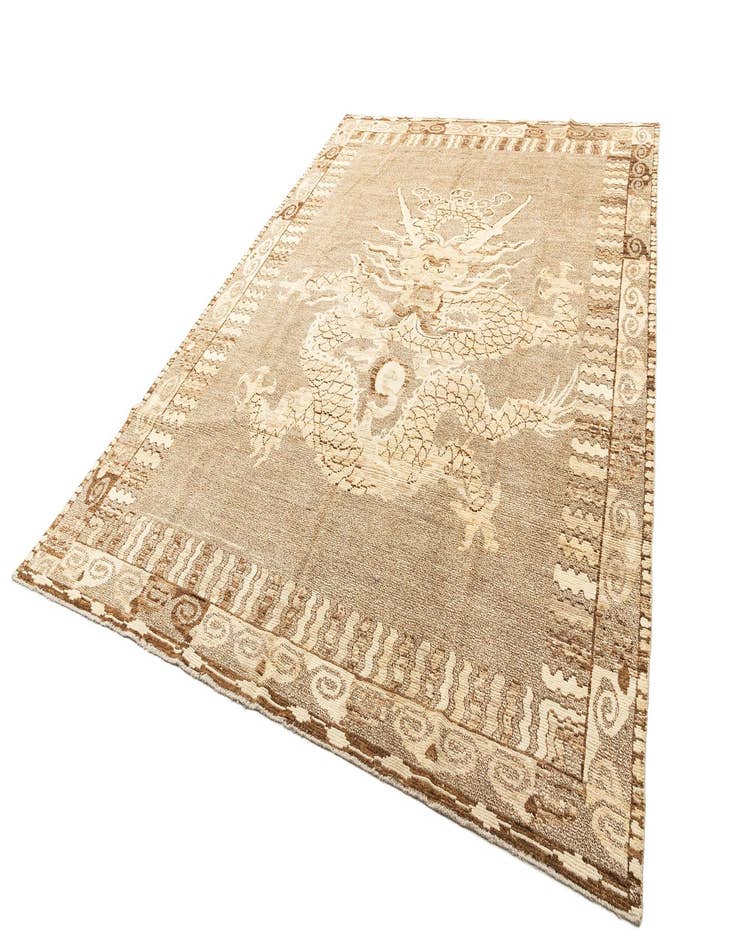 Detail image of  10' 5 x 14' 4  Hand Knotted Beni Marok Rug