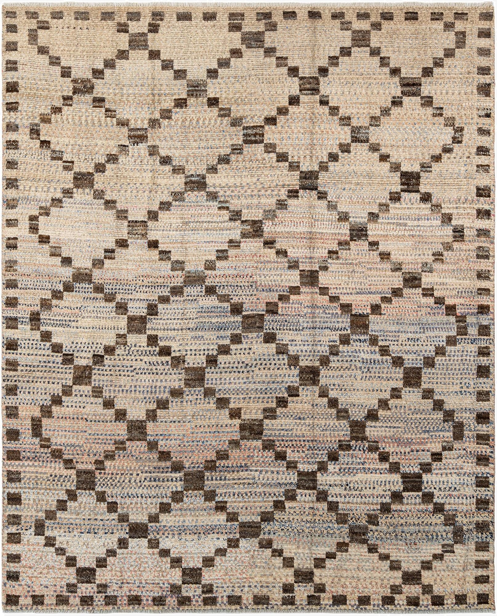  8' 2 x 9' 9  Hand Knotted Beni Marok Rug