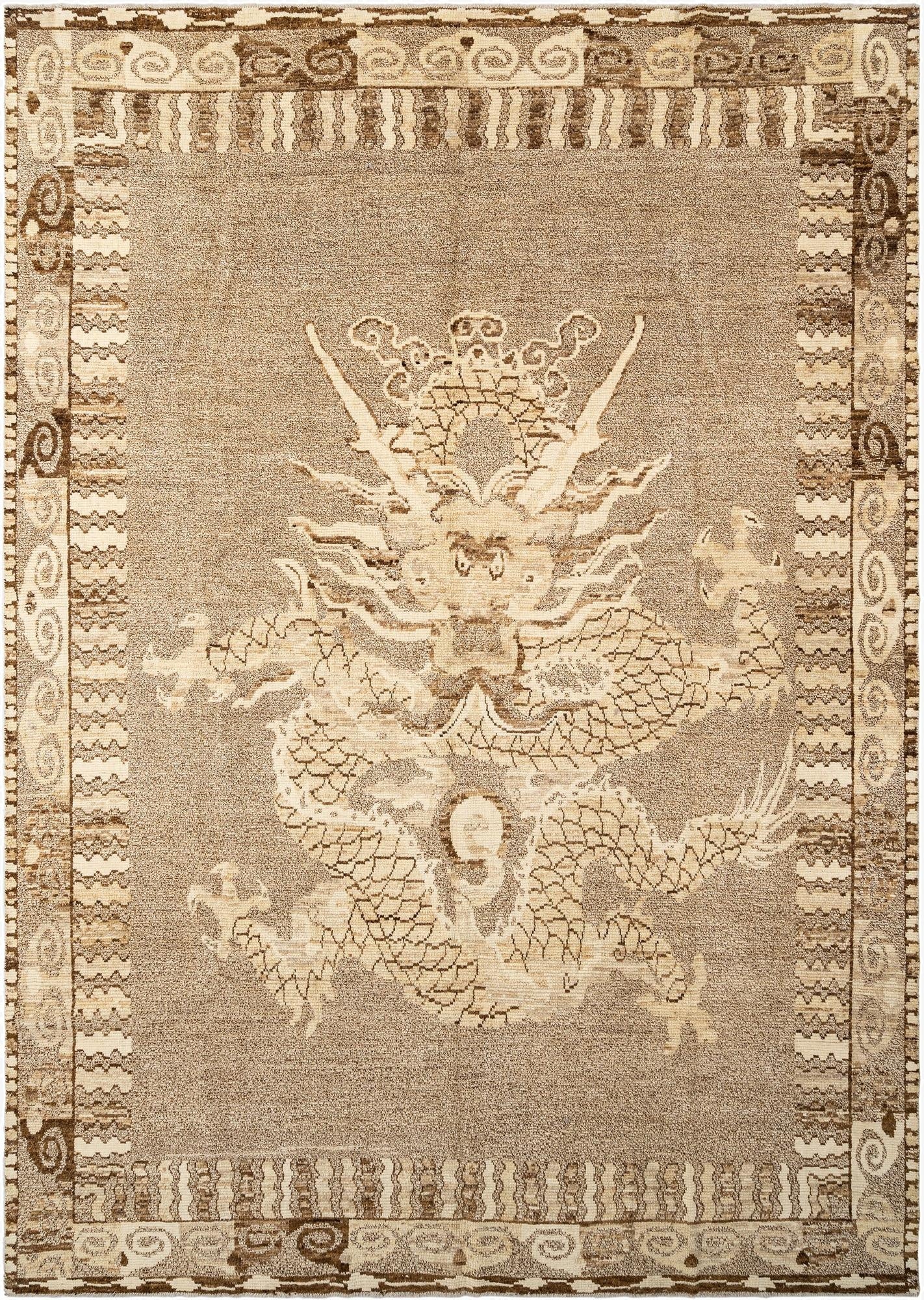  10' 5 x 14' 4  Hand Knotted Beni Marok Rug