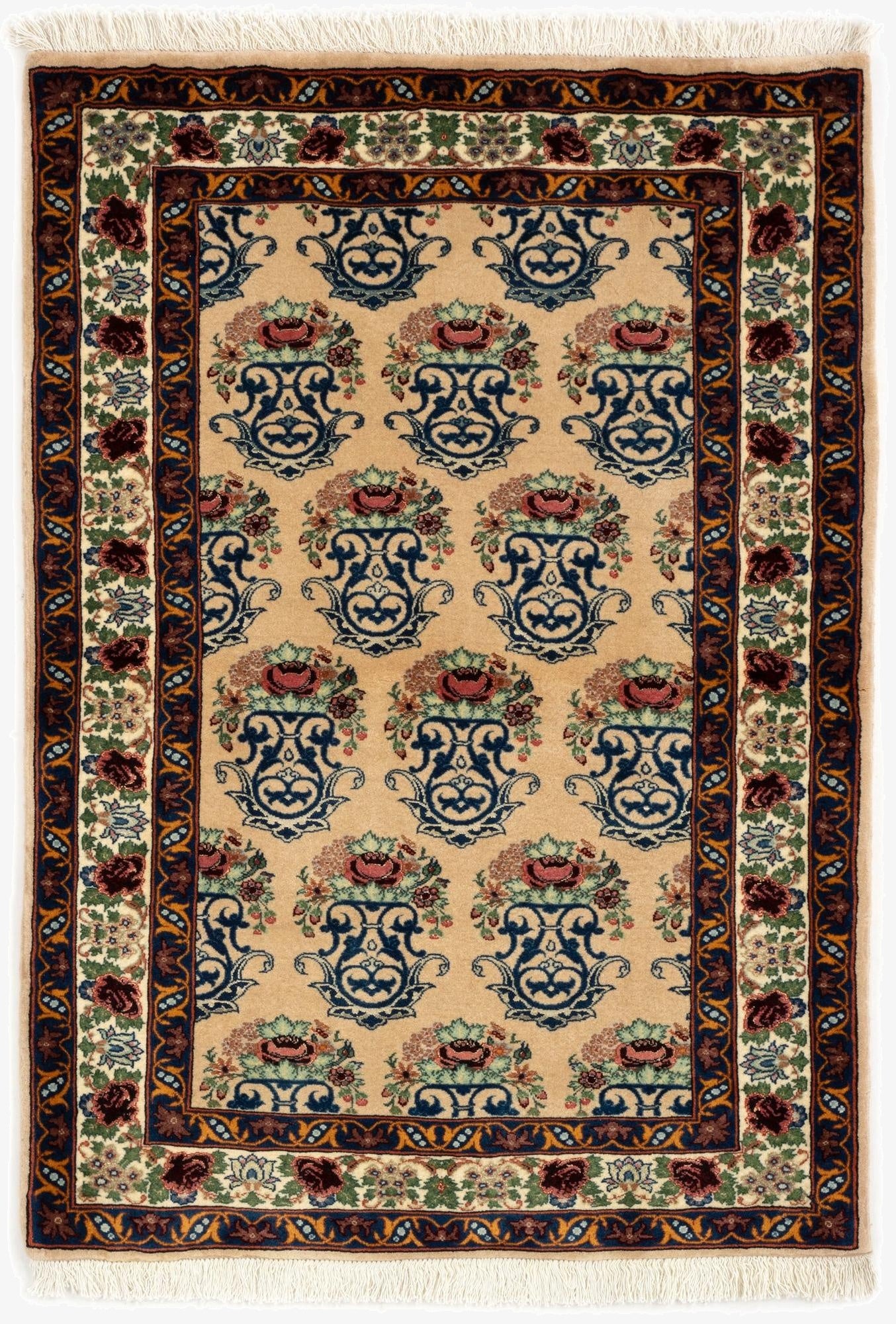  3' 3 x 4' 7  Hand Knotted Bidjar Persian Wool Rug