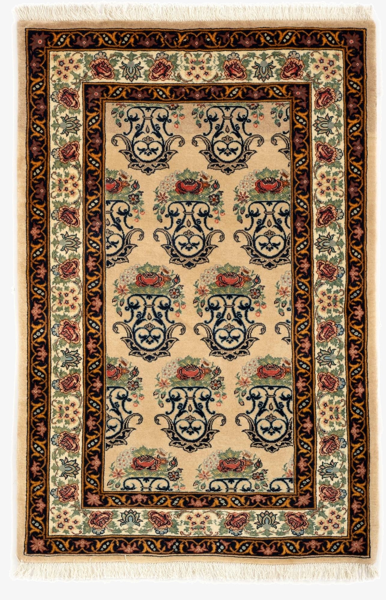  3' 3 x 5' 1  Hand Knotted Bidjar Persian Wool Rug