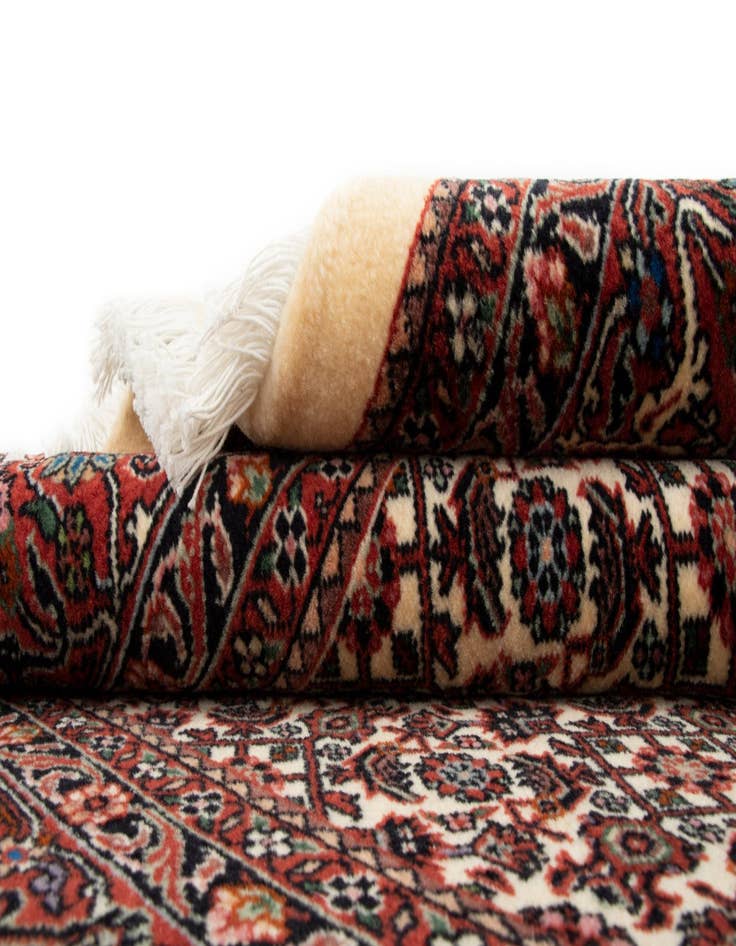 Detail image of  4' 10 x 7' 1 Bidjar With Silk Rug