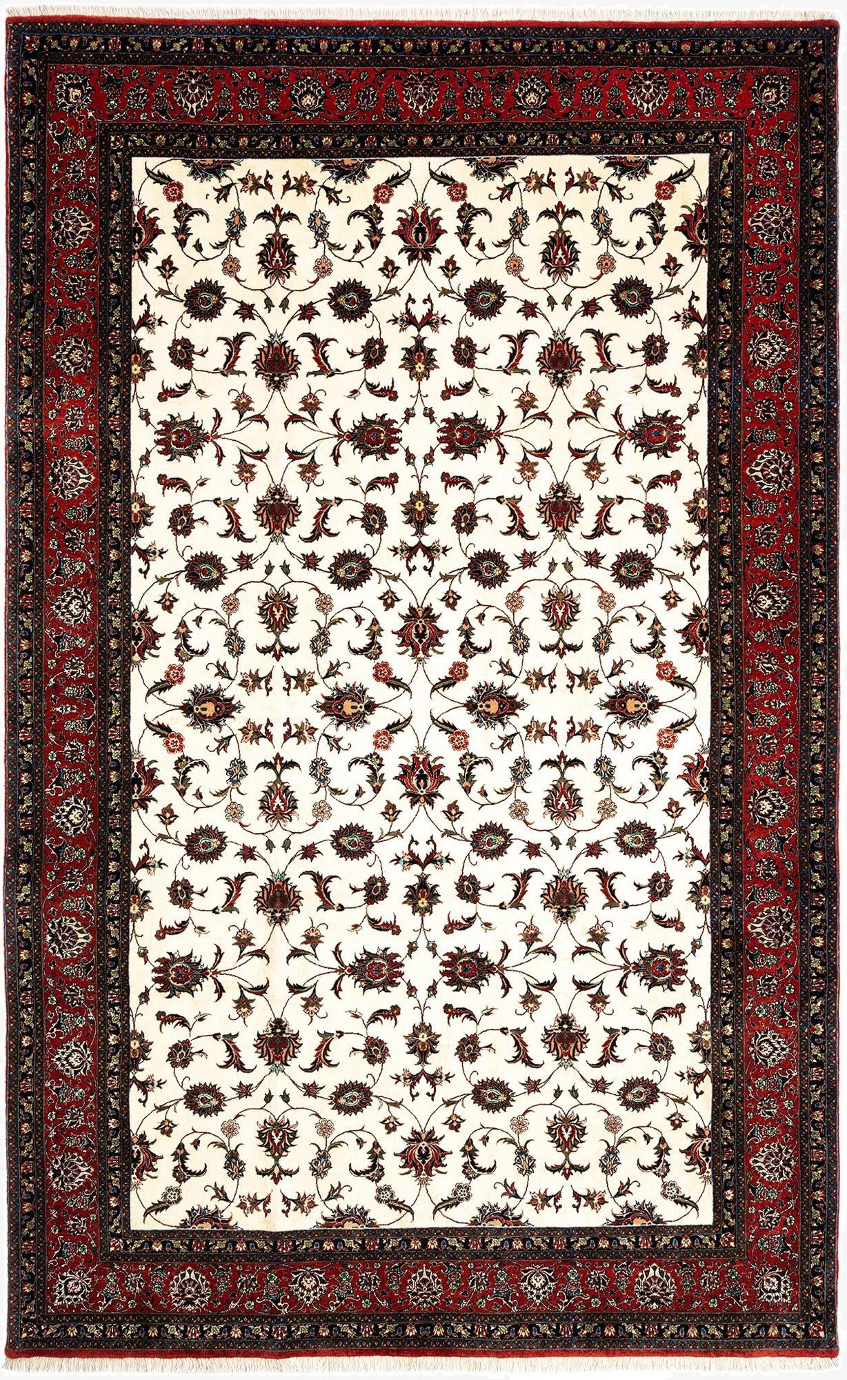  6' 6 x 10' 6 Bidjar With Silk Rug