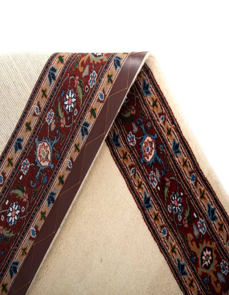 Detail image of  3' 4 x 4' 11  Hand Knotted Birjend Persian Wool Rug