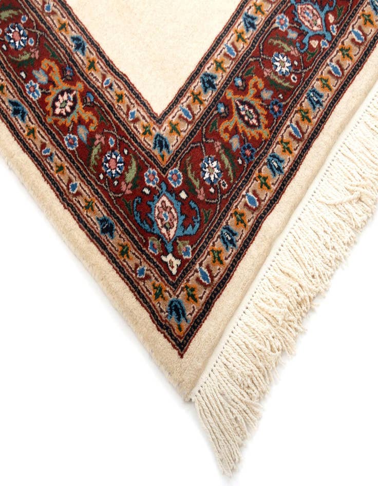 Detail image of  3' 4 x 4' 11  Hand Knotted Birjend Persian Wool Rug