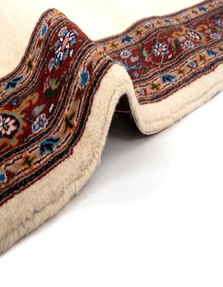 Detail image of  3' 4 x 4' 11  Hand Knotted Birjend Persian Wool Rug