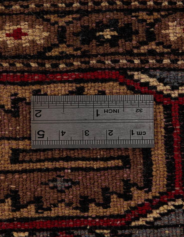 Detail image of  4' 2 x 6' 5  Hand Knotted Bokhara Oriental Wool Rug
