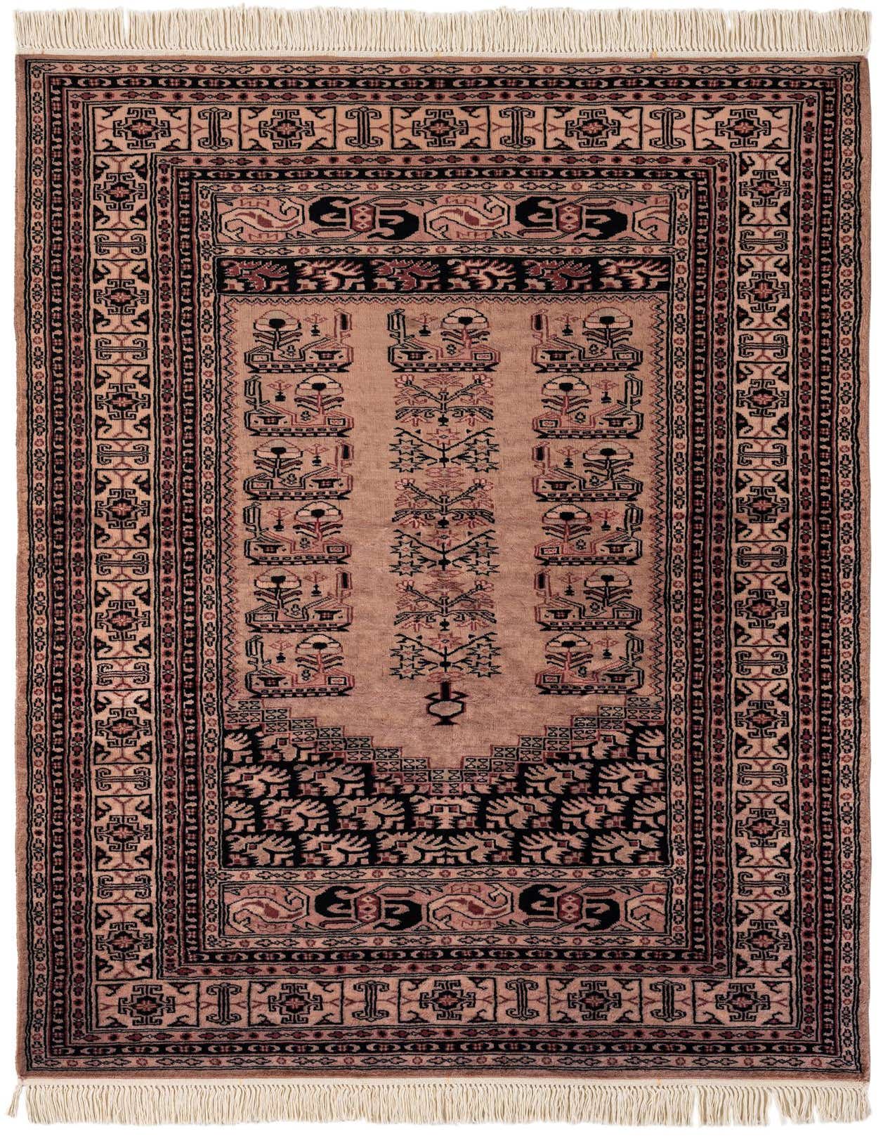 Primary image  4' 1 x 6'  Hand Knotted Bokhara Oriental Wool Rug