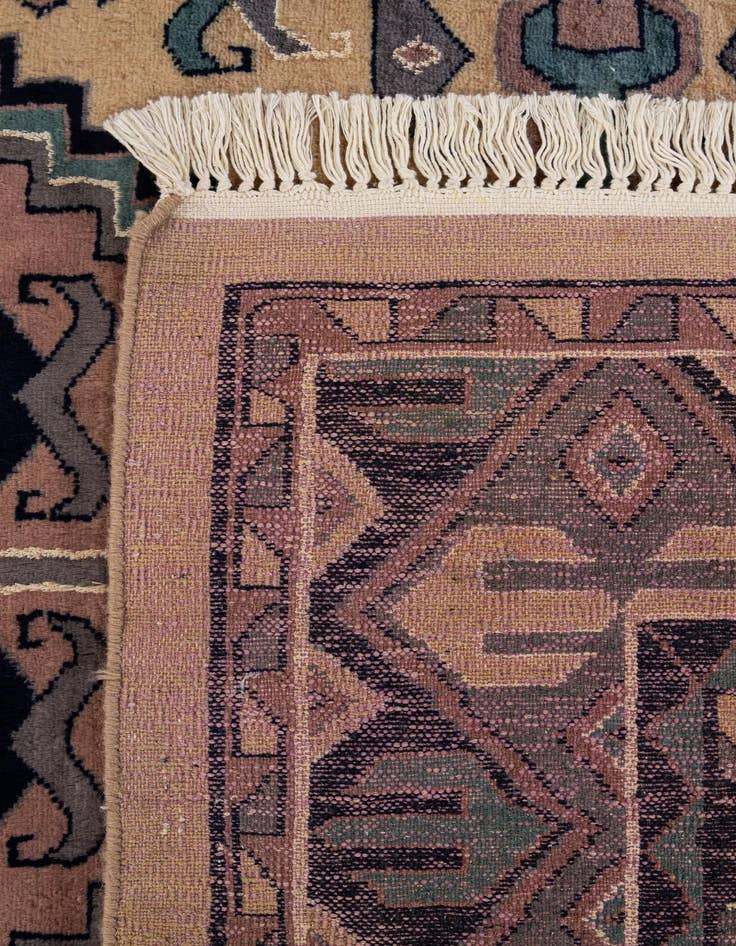 Detail image of  4' 4 x 6' 10  Hand Knotted Bokhara Oriental Rug