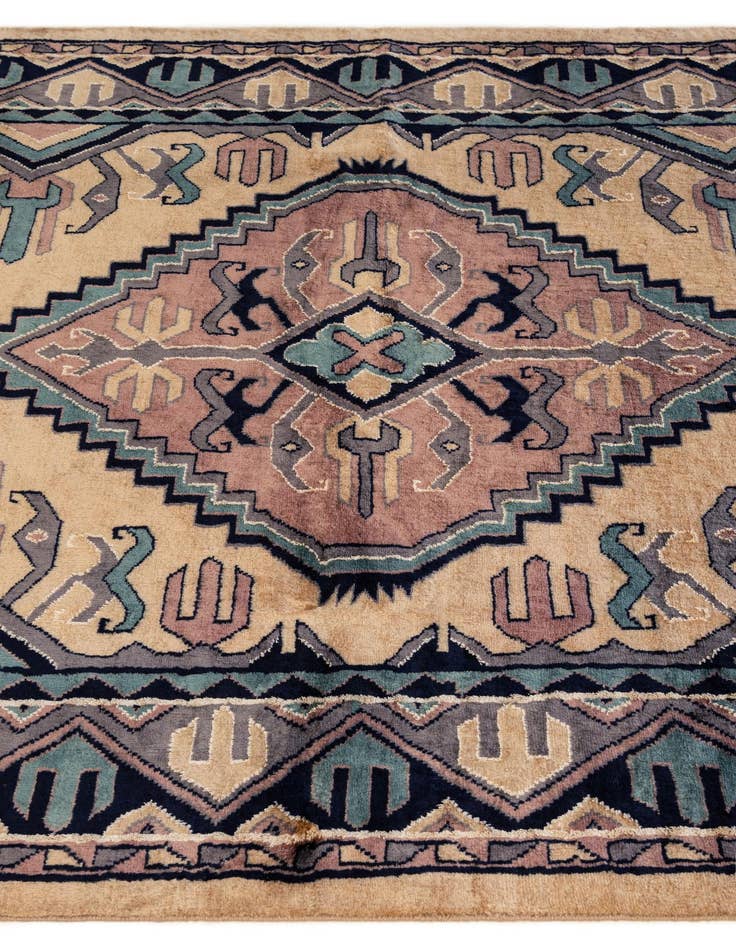 Detail image of  4' 4 x 6' 10  Hand Knotted Bokhara Oriental Rug