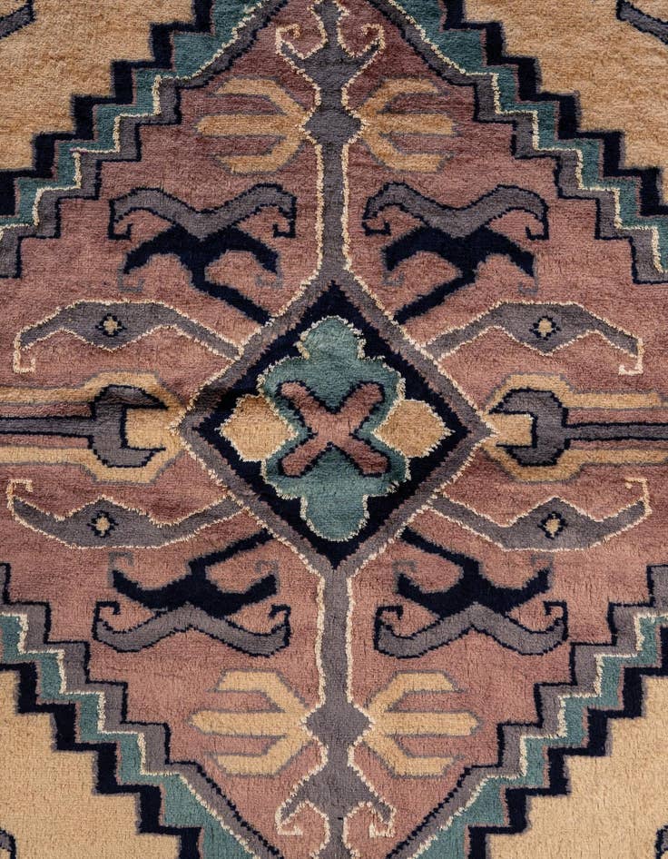 Detail image of  4' 4 x 6' 10  Hand Knotted Bokhara Oriental Rug