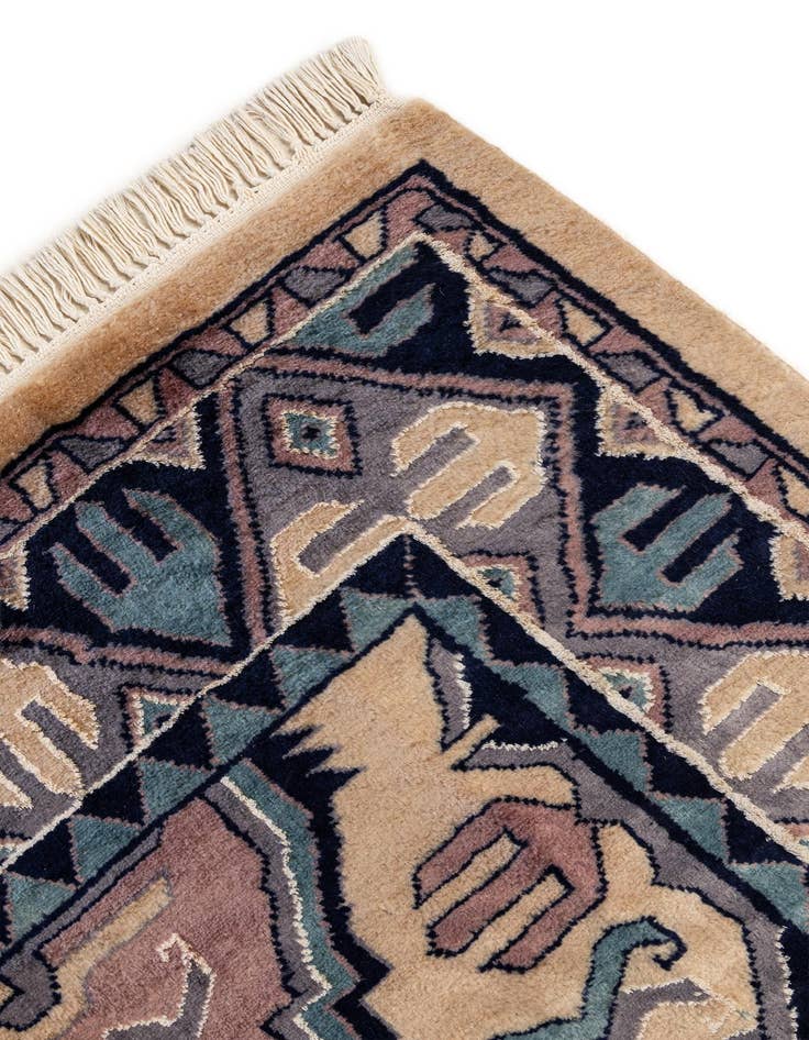 Detail image of  4' 4 x 6' 10  Hand Knotted Bokhara Oriental Rug