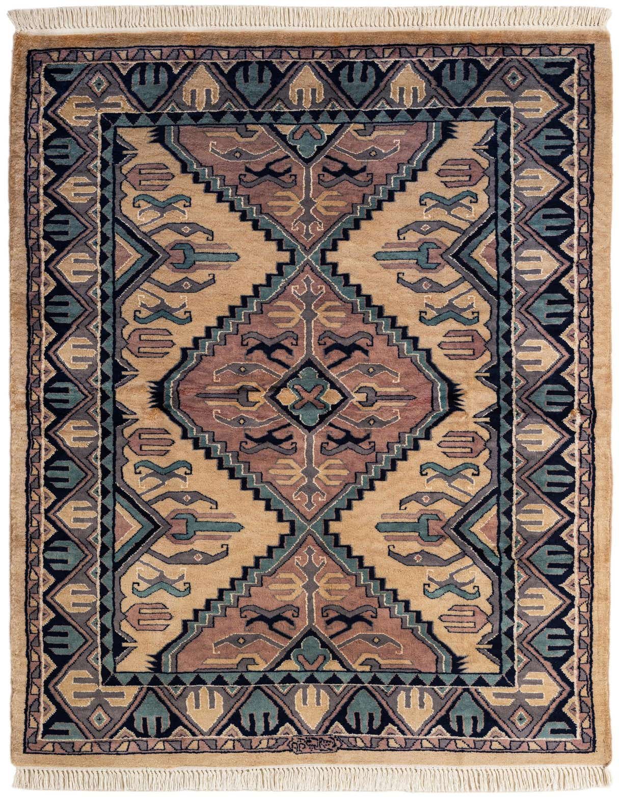 Primary image  4' 4 x 6' 10  Hand Knotted Bokhara Oriental Rug