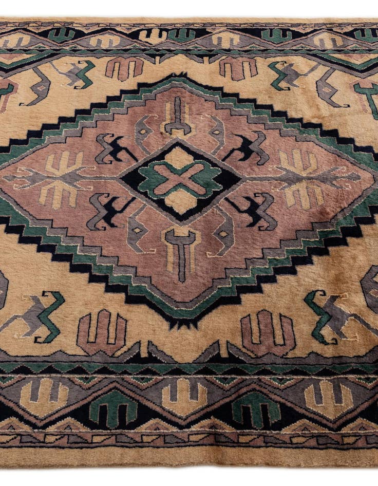 Detail image of  5' 2 x 7' 8  Hand Knotted Bokhara Oriental Rug