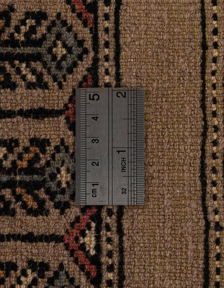 Detail image of  3' 3 x 4' 11  Hand Knotted Bokhara Oriental Wool Rug