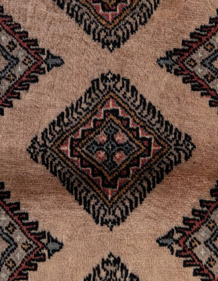 Detail image of  3' 3 x 4' 11  Hand Knotted Bokhara Oriental Wool Rug