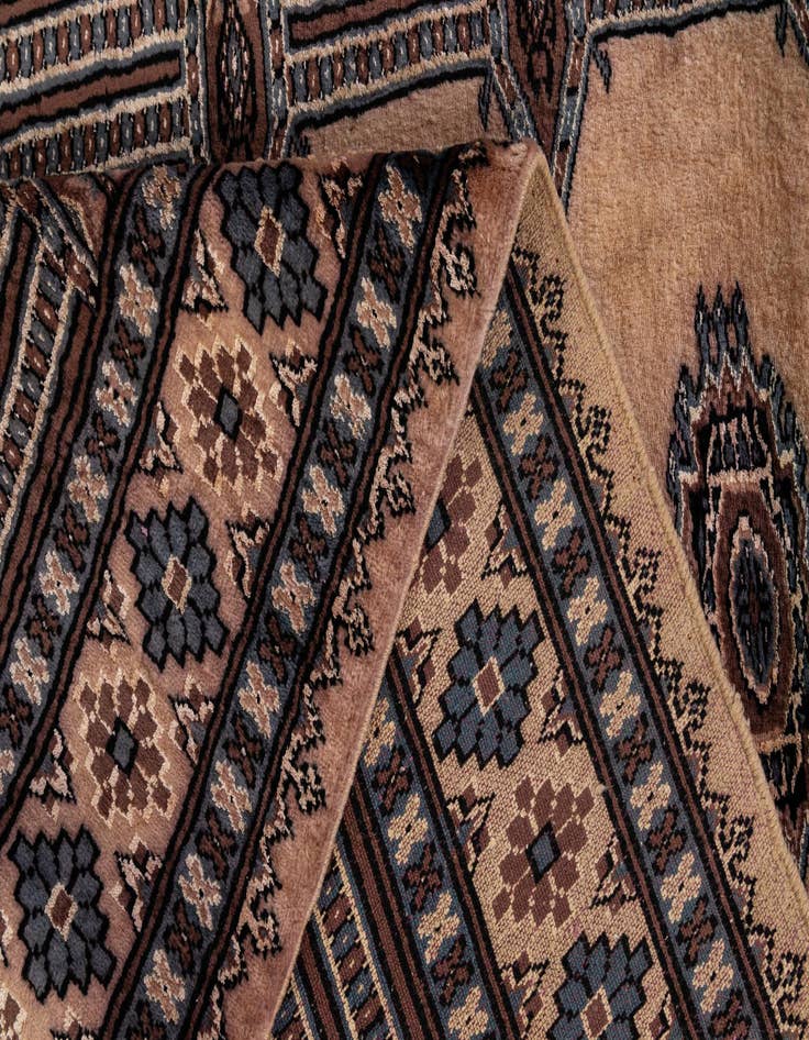 Detail image of  3' 4 x 5' 1  Hand Knotted Bokhara Oriental Rug