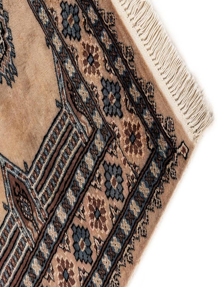 Detail image of  3' 4 x 5' 1  Hand Knotted Bokhara Oriental Rug