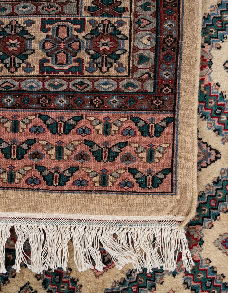 Detail image of  4' 2 x 5' 11  Hand Knotted Bokhara Oriental Wool Rug