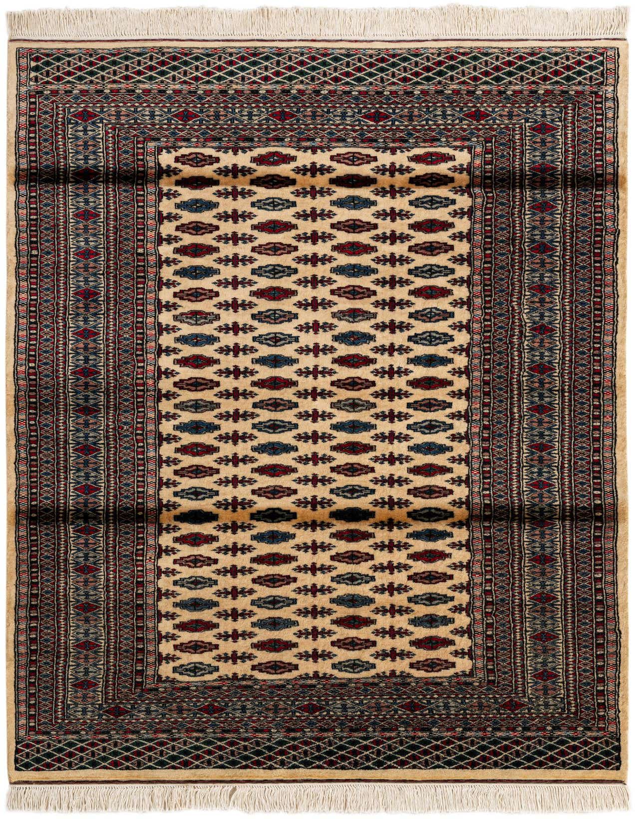 Primary image  4' 1 x 6'  Hand Knotted Bokhara Oriental Wool Rug
