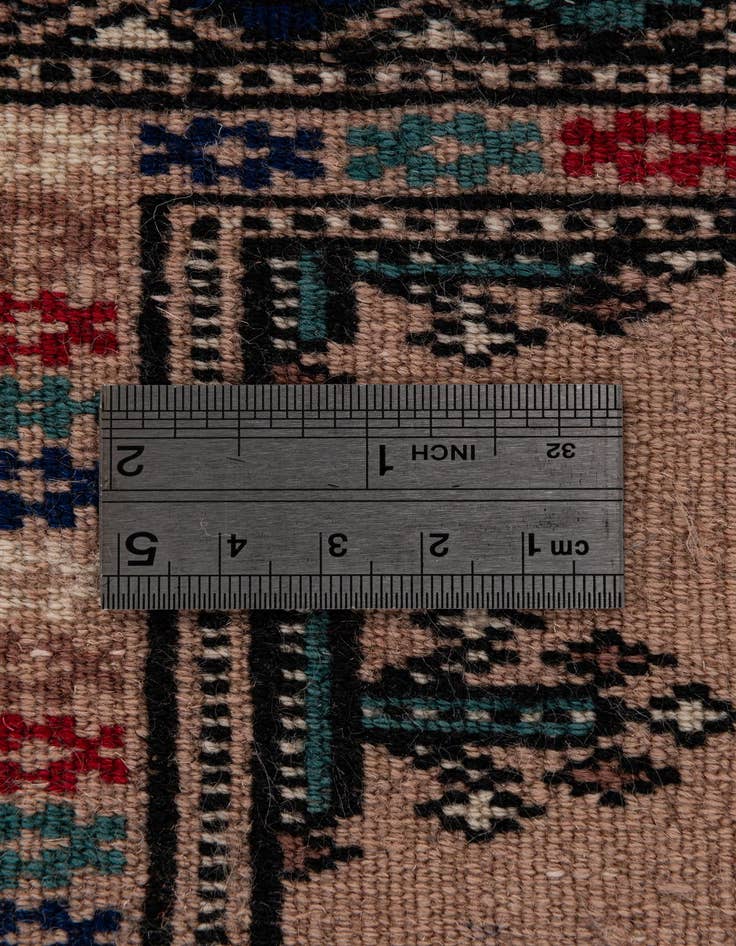 Detail image of  4' 4 x 6'  Hand Knotted Bokhara Oriental Wool Rug