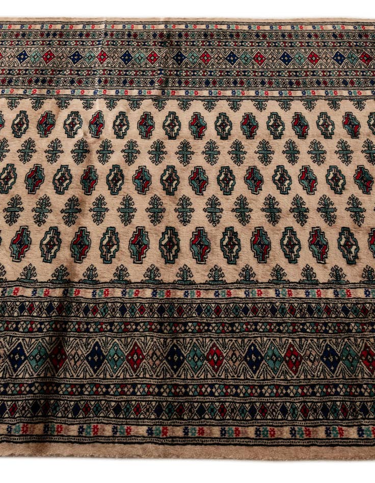 Detail image of  4' 4 x 6'  Hand Knotted Bokhara Oriental Wool Rug