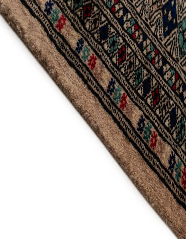 Detail image of  4' 4 x 6'  Hand Knotted Bokhara Oriental Wool Rug