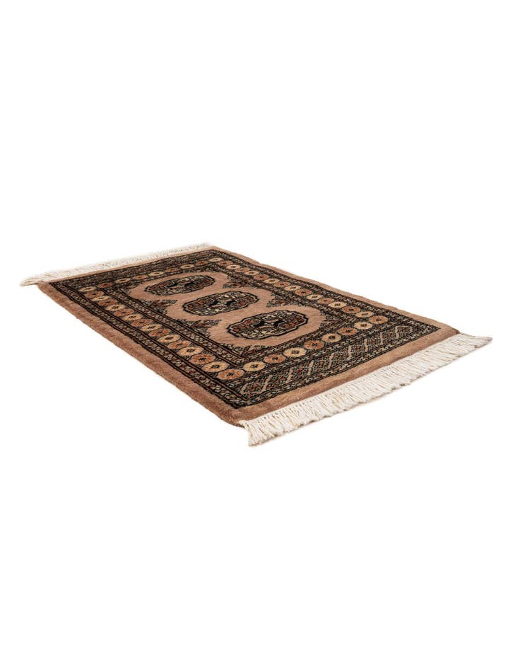 Detail image of  2' 1 x 3' 3  Hand Knotted Bokhara Oriental Wool Rug