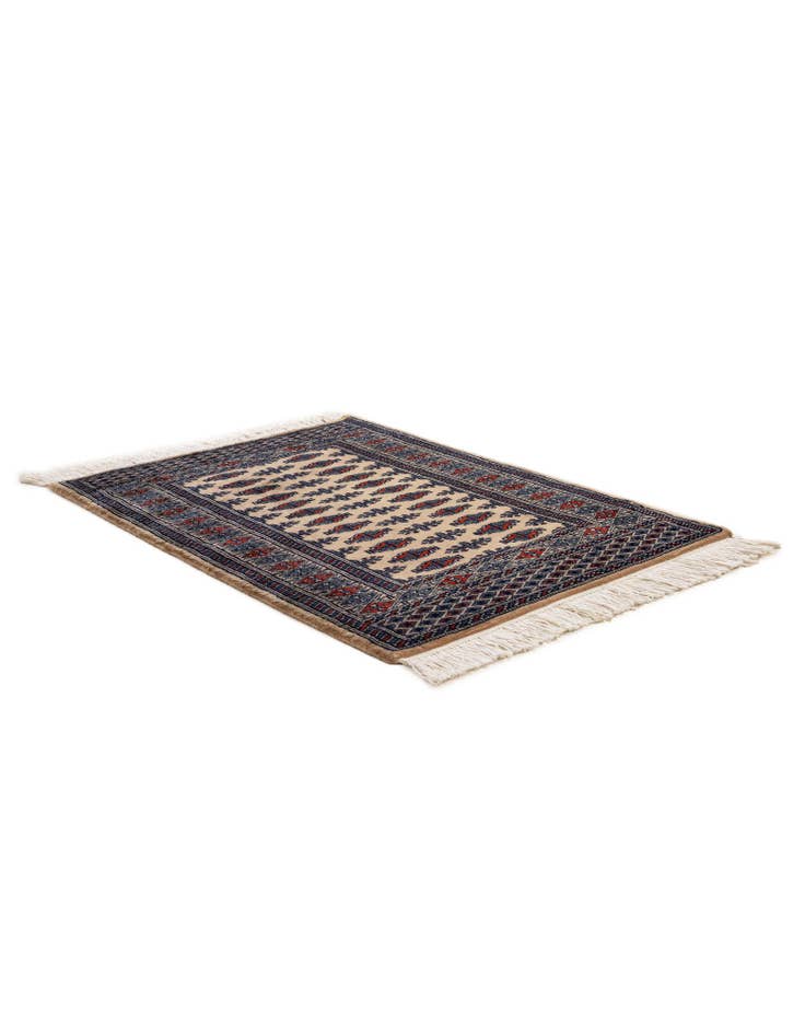 Detail image of  2' 1 x 3' 2  Hand Knotted Bokhara Oriental Wool Rug