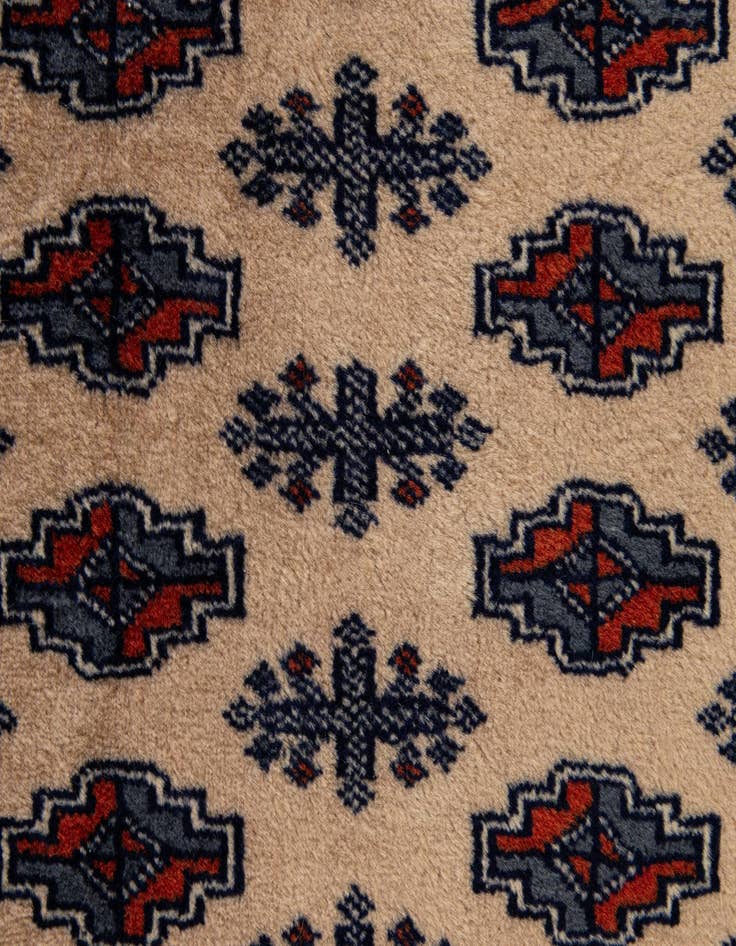Detail image of  2' 1 x 3' 2  Hand Knotted Bokhara Oriental Wool Rug