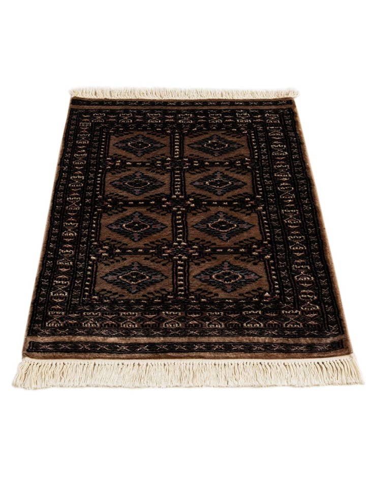 Detail image of  2' x 3' 3  Hand Knotted Bokhara Oriental Rug