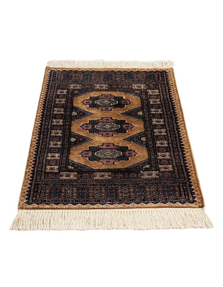 Detail image of  2' 1 x 3' 2  Hand Knotted Bokhara Oriental Rug