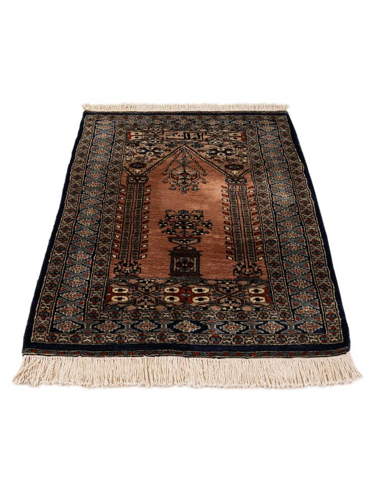 Detail image of  2' 8 x 4' 2  Hand Knotted Bokhara Wool Rug