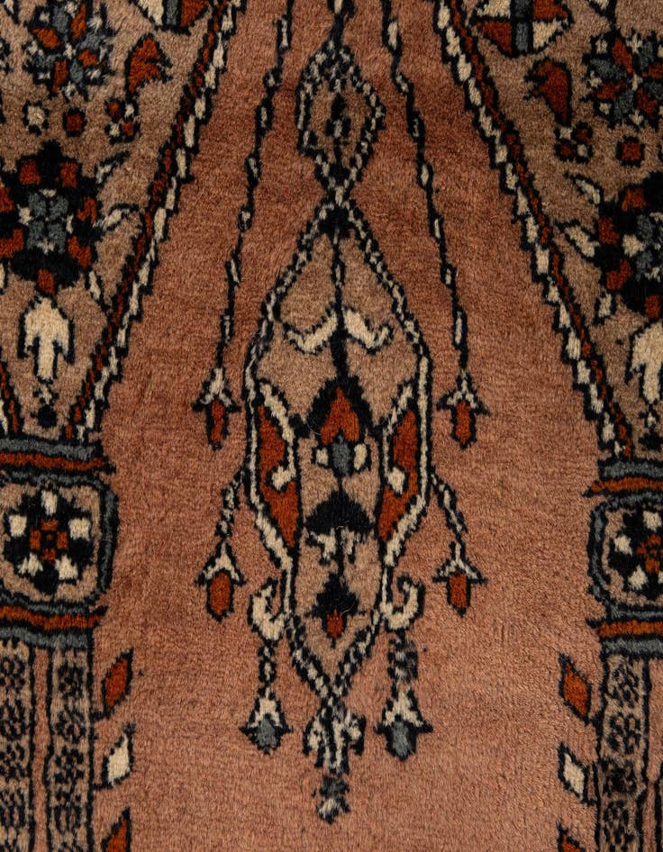 Detail image of  2' 8 x 4' 2  Hand Knotted Bokhara Wool Rug