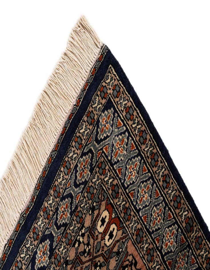 Detail image of  2' 8 x 4' 2  Hand Knotted Bokhara Wool Rug