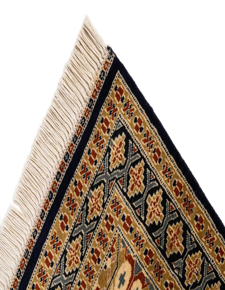 Detail image of  2' 7 x 4' 4  Hand Knotted Bokhara Oriental Wool Rug