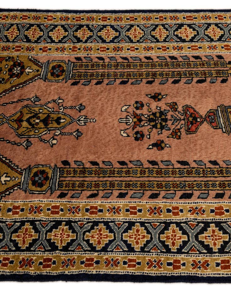 Detail image of  2' 7 x 4' 4  Hand Knotted Bokhara Oriental Wool Rug