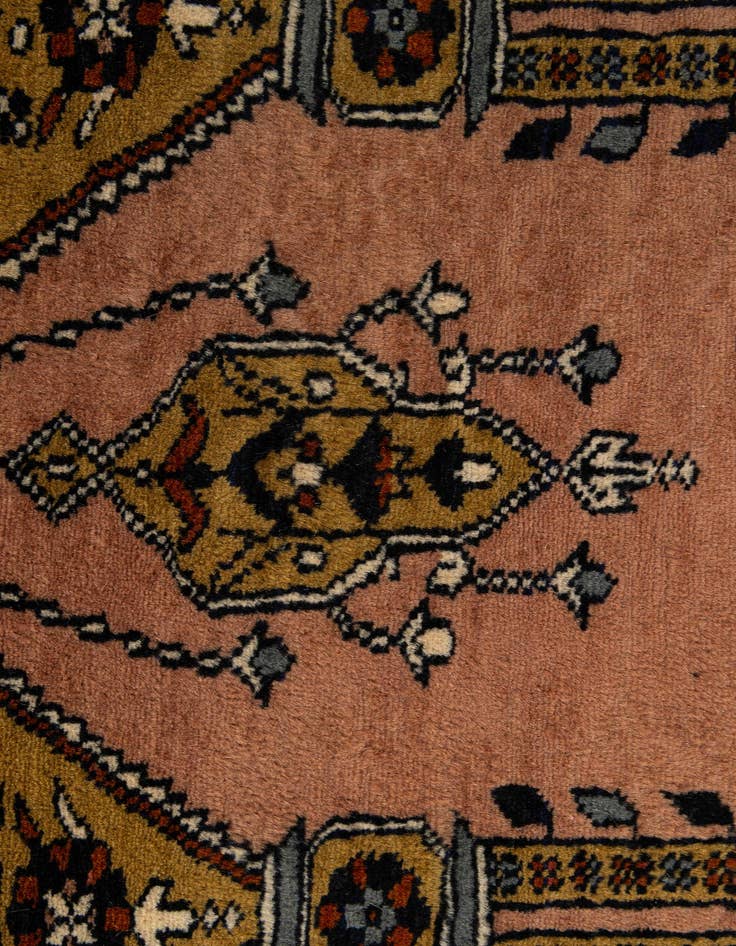 Detail image of  2' 7 x 4' 4  Hand Knotted Bokhara Oriental Wool Rug