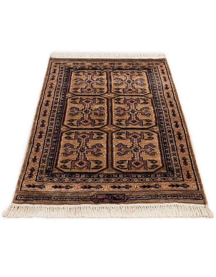 Detail image of  2' 6 x 4' 3  Hand Knotted Bokhara Rug