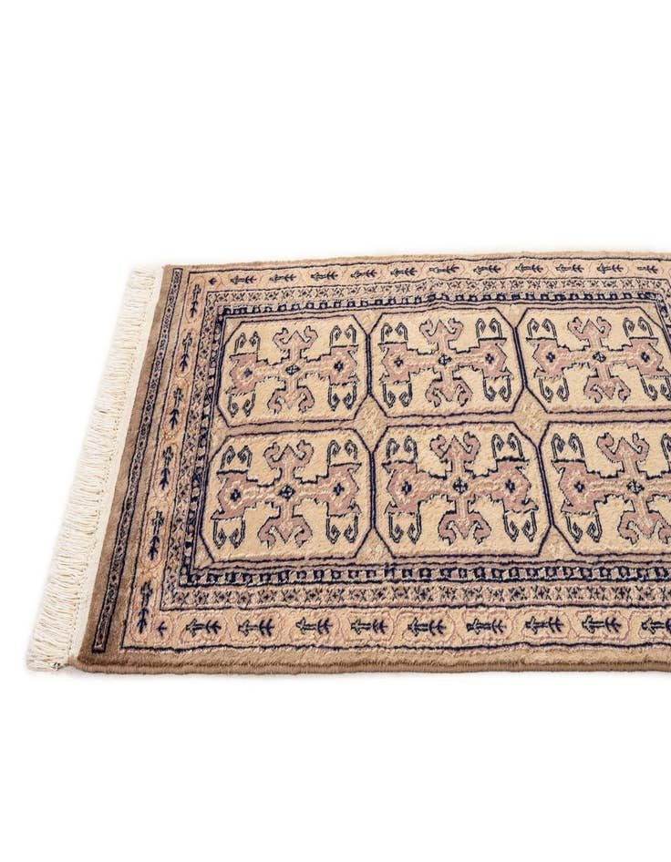 Detail image of  2' 6 x 4' 3  Hand Knotted Bokhara Rug