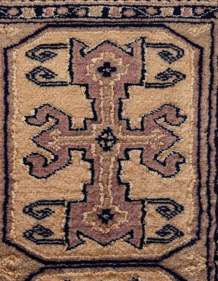 Detail image of  2' 6 x 4' 3  Hand Knotted Bokhara Rug