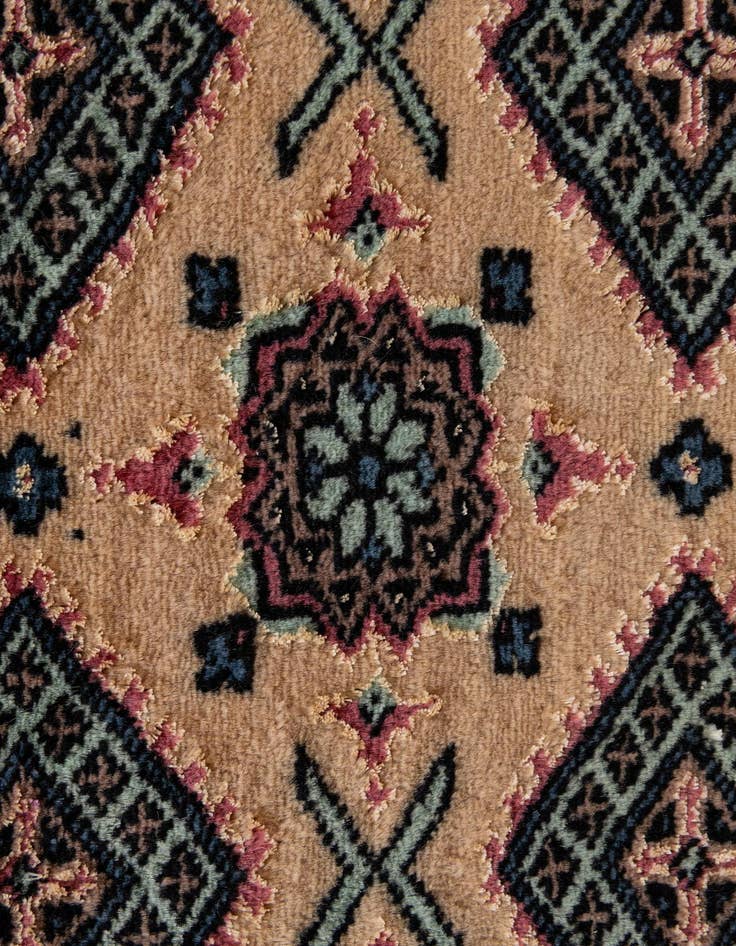 Detail image of  2' 8 x 3' 11  Hand Knotted Bokhara Oriental Rug