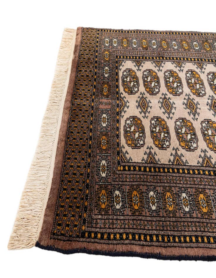 Detail image of  3' 1 x 5' 7  Hand Knotted Bokhara Wool Rug