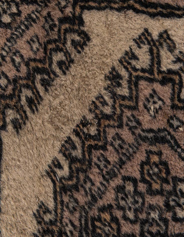 Detail image of  3' 3 x 5' 5  Hand Knotted Bokhara Oriental Wool Rug